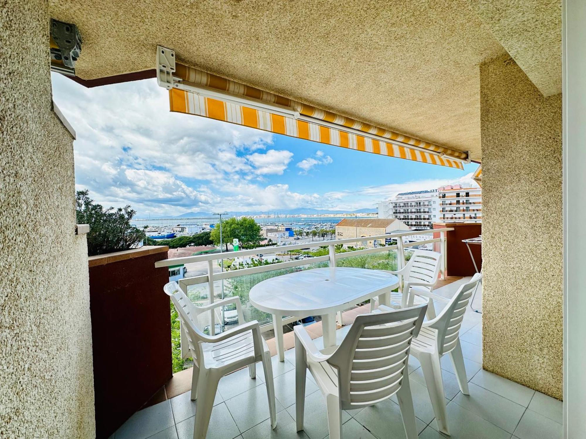 Roc Mar 3 3B - Apartamento Cerca Del Centro Y De La Playa - Terraza Con Vistas Al Mar Y Al Puerto روساس المظهر الخارجي الصورة